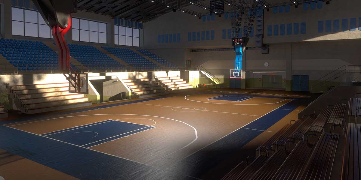 Construcción de la Cancha de Baloncesto Interior ::