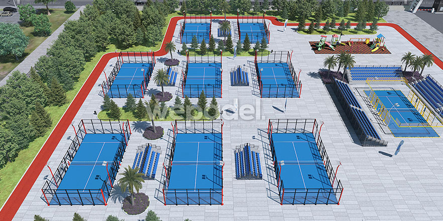 terrain de padel tennis