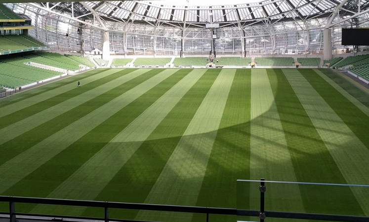 Football Pitch Construction with Hybrid Grass