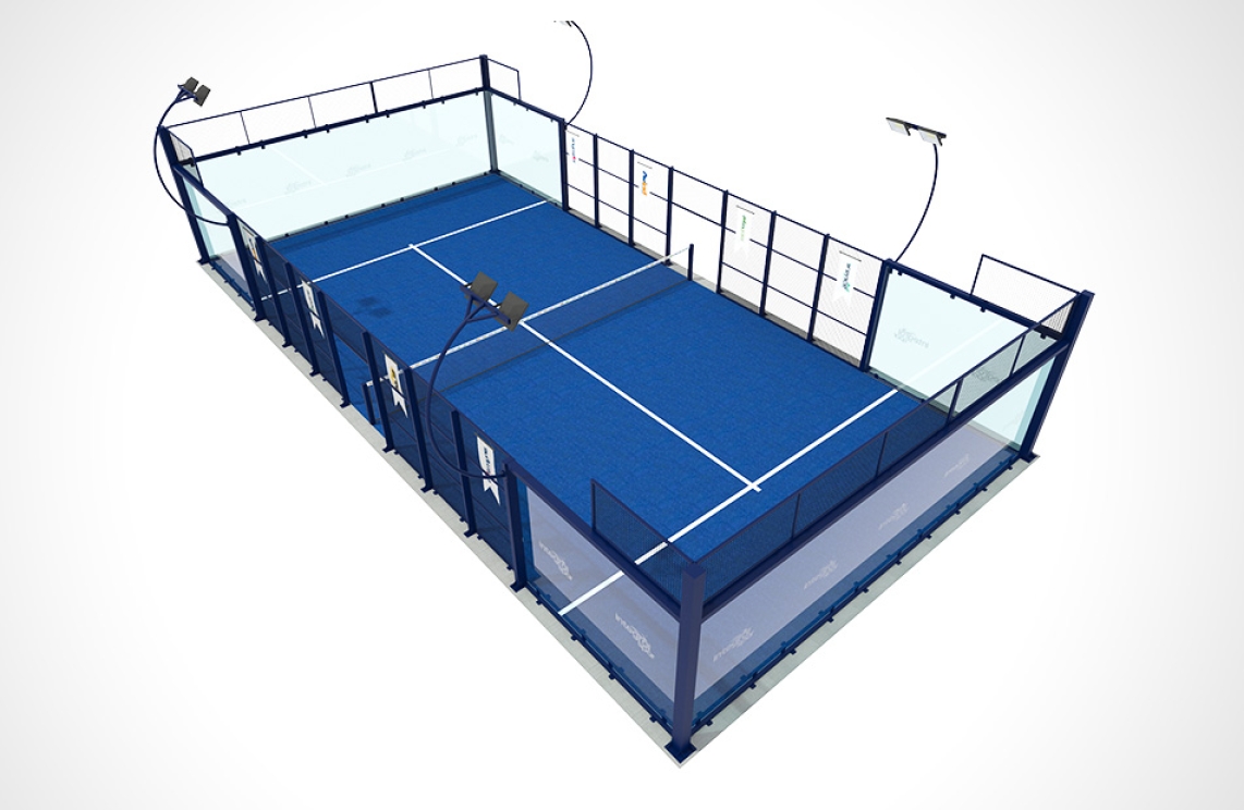 Rendu du terrain de padel