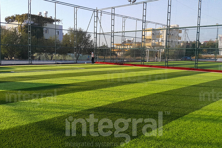 Terrain de football en plein air