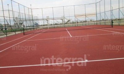 Теннисный корт с тартановым покрытием в Гиресун