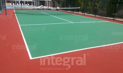 Теннисный корт с акриловым покрытием в Текирдаг