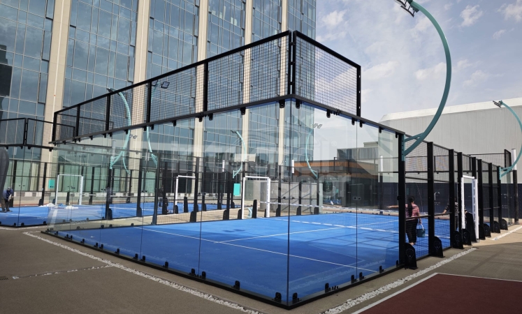 Construction of 3 Panoramic 360° Padel Courts in Uzbekistan