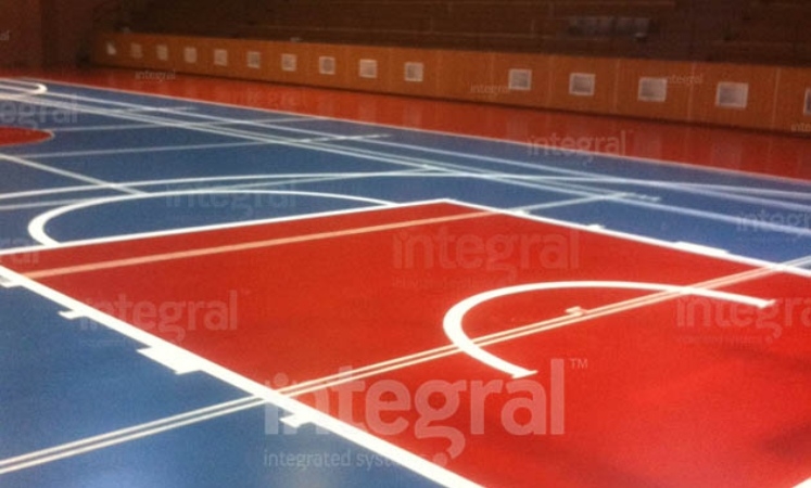 Plancher en polyuréthane pour salle de sport intérieure d' İstanbul Bayrampaşa 