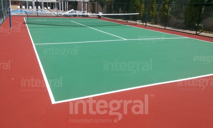 Courts de tennis avec plancher en acrylique de Tekirdağ Çorlu Emirgan